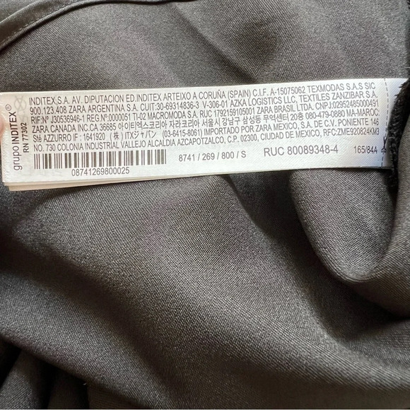 New! Zara Black Satin Contrast Sequin Maxi Slip Dress nwt 26138 - Picture 13 of 15